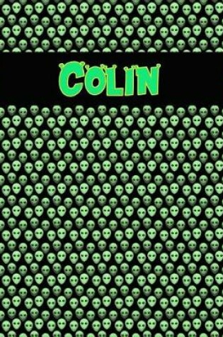 Cover of 120 Page Handwriting Practice Book with Green Alien Cover Colin