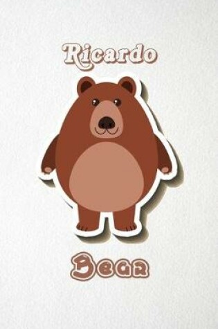 Cover of Ricardo Bear A5 Lined Notebook 110 Pages