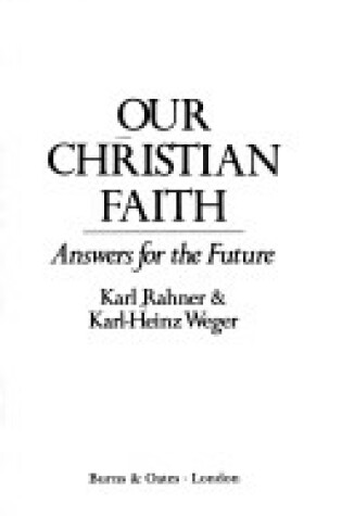 Cover of Karl Rahner