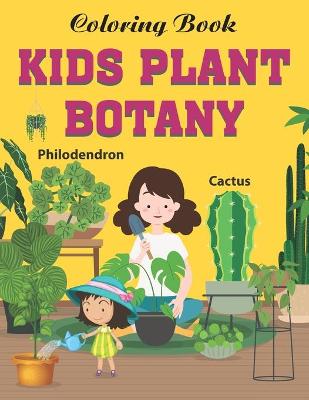 Book cover for kids plant botany Coloring book