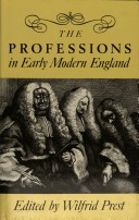 Book cover for The Professions in Early Modern England