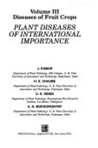 Cover of Plant Diseases of International Importance