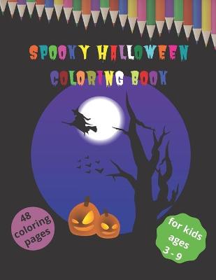 Book cover for Spooky Halloween Coloring Book