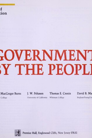 Cover of Government by the People