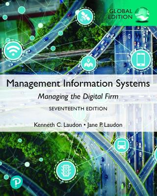 Book cover for Management Information Systems: Managing the Digital Firm, Global Edition, Pearson eText -- SMS Setup Record