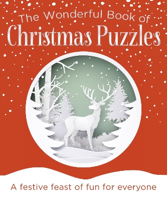 Book cover for The Wonderful Book of Christmas Puzzles