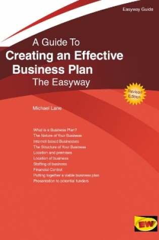 Cover of Creating an Effective Business Plan