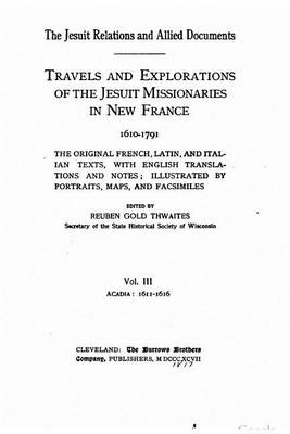 Book cover for The Jesuit relations and allied documents - Vol. III