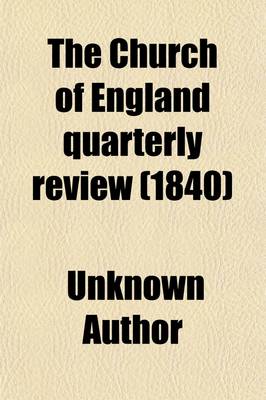 Book cover for The Church of England Quarterly Review (Volume 9)