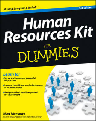 Book cover for Human Resources Kit For Dummies