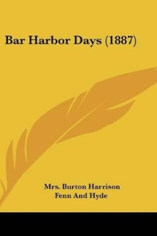 Cover of Bar Harbor Days (1887)