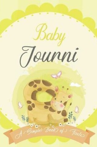 Cover of Baby Journi A Simple Book of Firsts