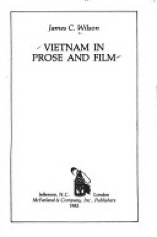 Cover of Vietnam in Prose and Film