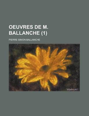 Book cover for Oeuvres de M. Ballanche (1)