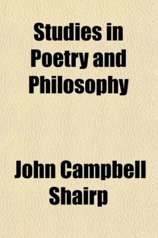 Cover of Studies in Poetry and Philosophy