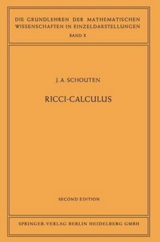 Cover of Ricci-Calculus