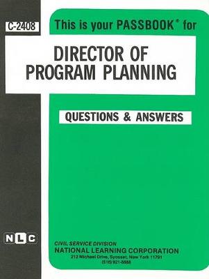 Book cover for Director of Program Planning