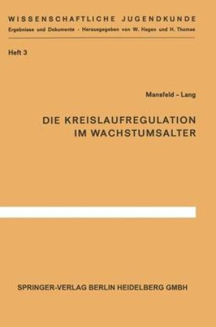 Cover of Die Kreislaufregulation Im Wachstumsalter