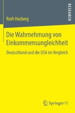 Cover of Die Wahrnehmung von Einkommensungleichheit