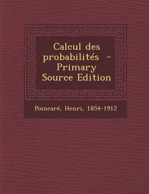 Book cover for Calcul Des Probabilites