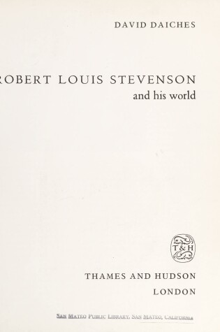 Cover of Robert Louis Stevenson and His World