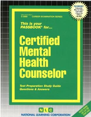 Book cover for Certified Mental Health Counselor