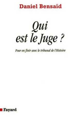 Cover of Qui Est Le Juge