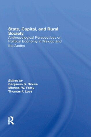 Cover of State, Capital, And Rural Society
