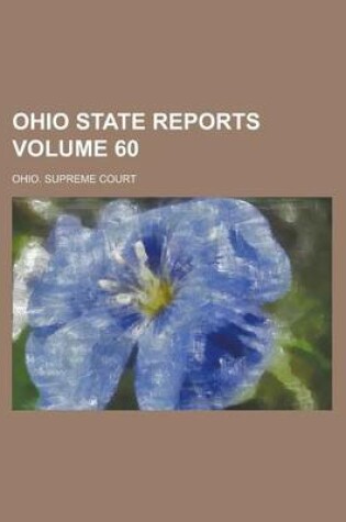 Cover of Ohio State Reports Volume 60