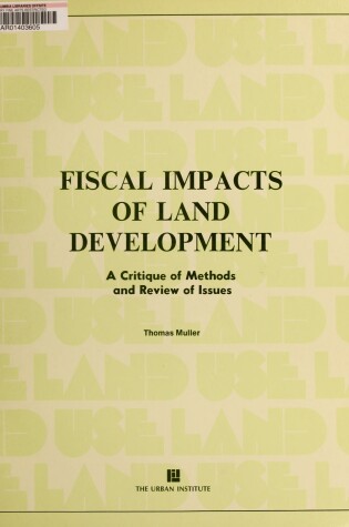 Cover of Fiscal Impact/Land Devel CB