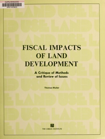 Book cover for Fiscal Impact/Land Devel CB