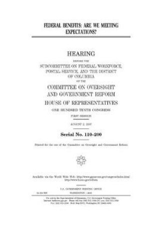 Cover of Federal benefits