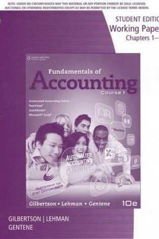 Cover of Working Papers for Gilbertson/Lehman/Gentene's Fundamentals of  Accounting: Course 1, 10th