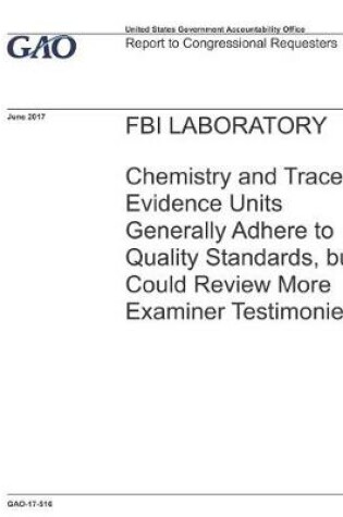 Cover of FBI Laboratory