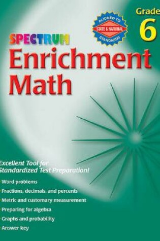 Cover of Enrichment Math, Grade 6