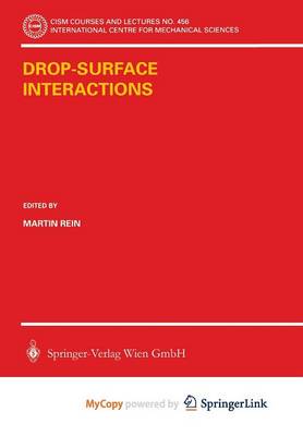 Book cover for Drop-Surface Interactions