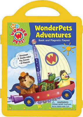 Book cover for Wonderpets Adventures: Book and Magnetic Playset