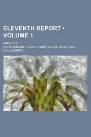 Cover of Eleventh Report (Volume 1); Appendix