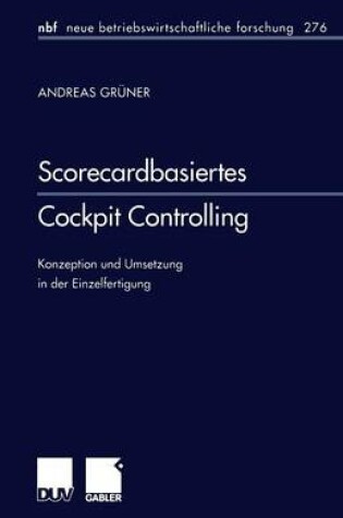 Cover of Scorecardbasiertes Cockpit Controlling