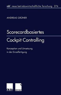 Cover of Scorecardbasiertes Cockpit Controlling