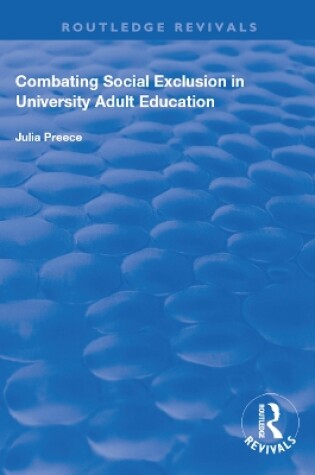 Cover of Combating Social Exclusion in University Adult Education