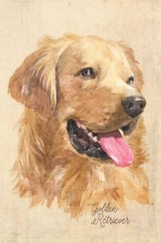 Cover of Golden Retriever Dog Portrait Notebook