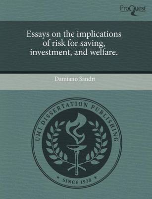 Book cover for Essays on the Implications of Risk for Saving