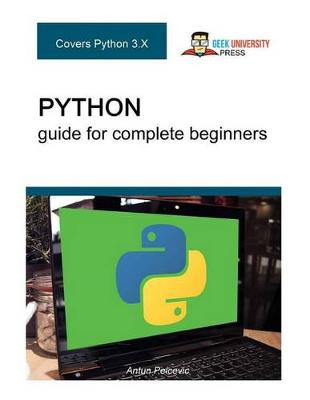 Book cover for Python guide for complete beginners