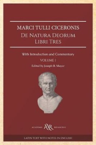 Cover of Marci Tulli Ciceronis De Natura Deorum Libri Tres