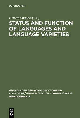 Book cover for Status and Function of Languages and Language Varieties