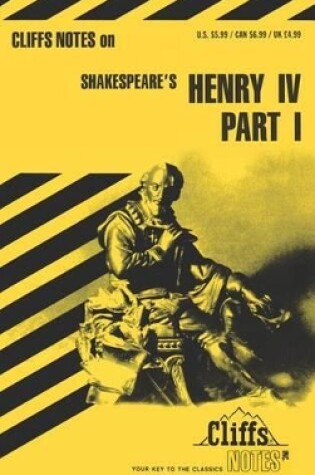 Cover of Cliffsnotes on Shakespeare's Henry IV, Part 1