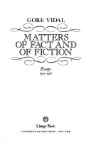 Book cover for Maters Fact&fictn V516