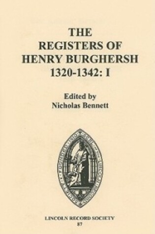 Cover of The Registers of Henry Burghersh 1320-1342