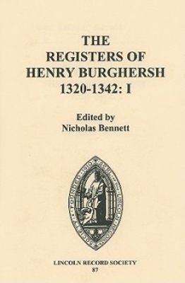 Book cover for The Registers of Henry Burghersh 1320-1342